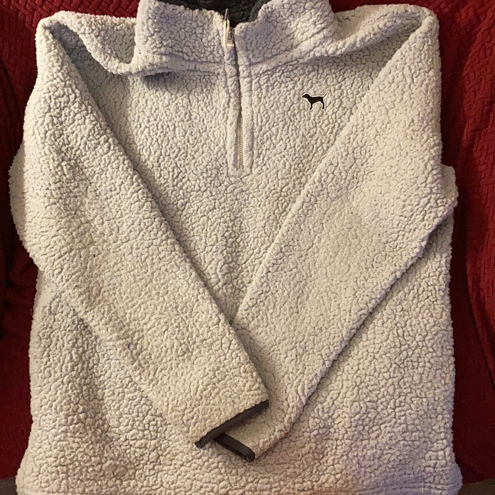 Pink fuzzy sweatshirt